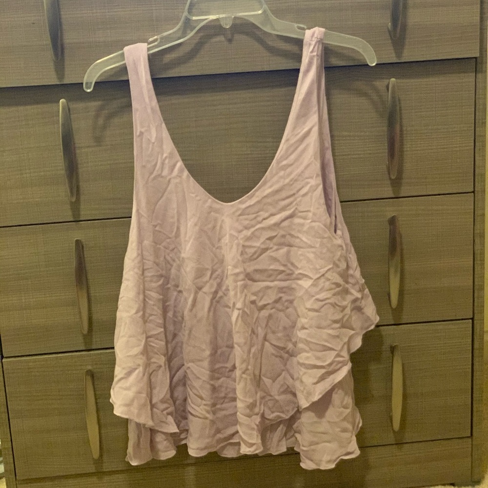 Lavender/Purple Chiffon Loose Tank Top Sz.L